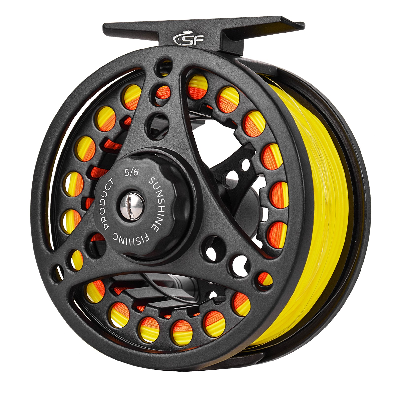 Fly Fishing Reel Large Arbor 2+1 BB With CNC-machined Aluminum Alloy Body And Spool In Fly Reel Sizes 5/6