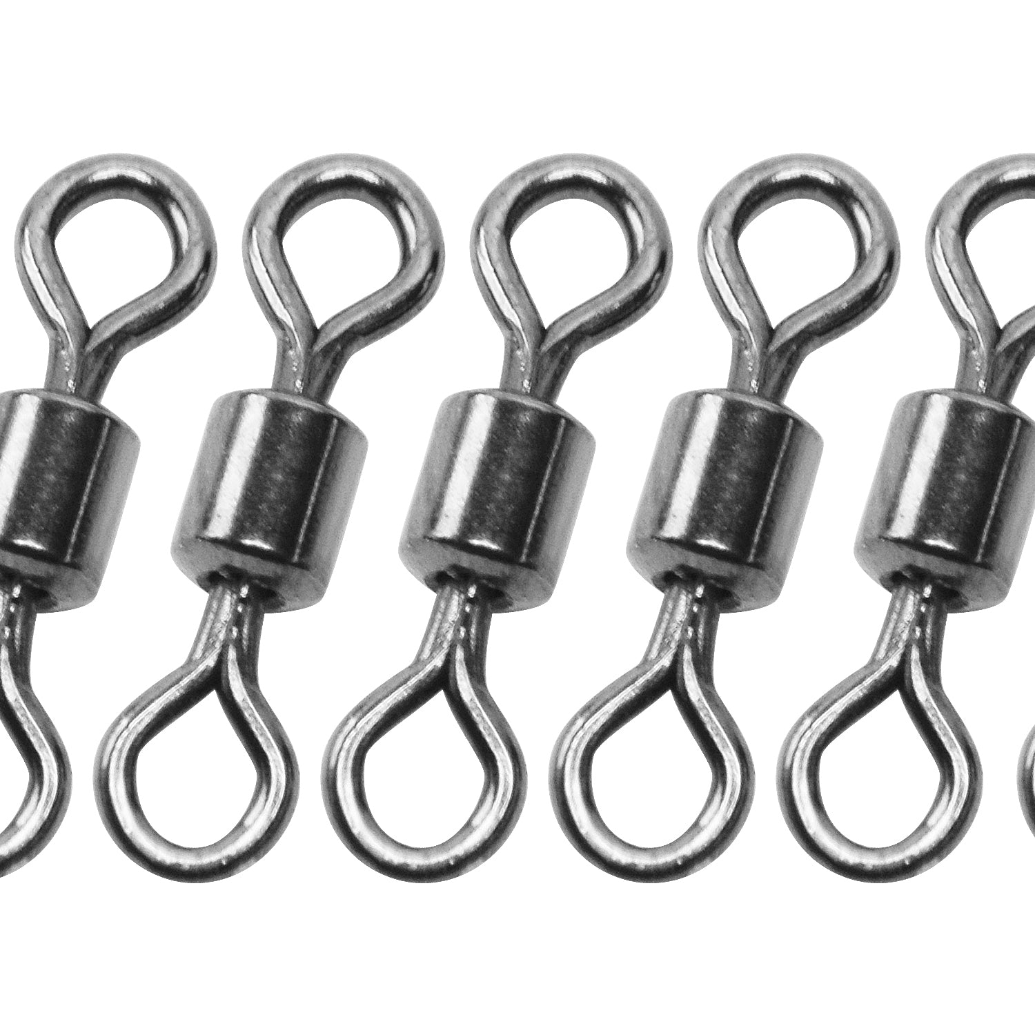 Minfishing 25 Pcs/Lot Stainless Steel Fishing Swivel Snap with