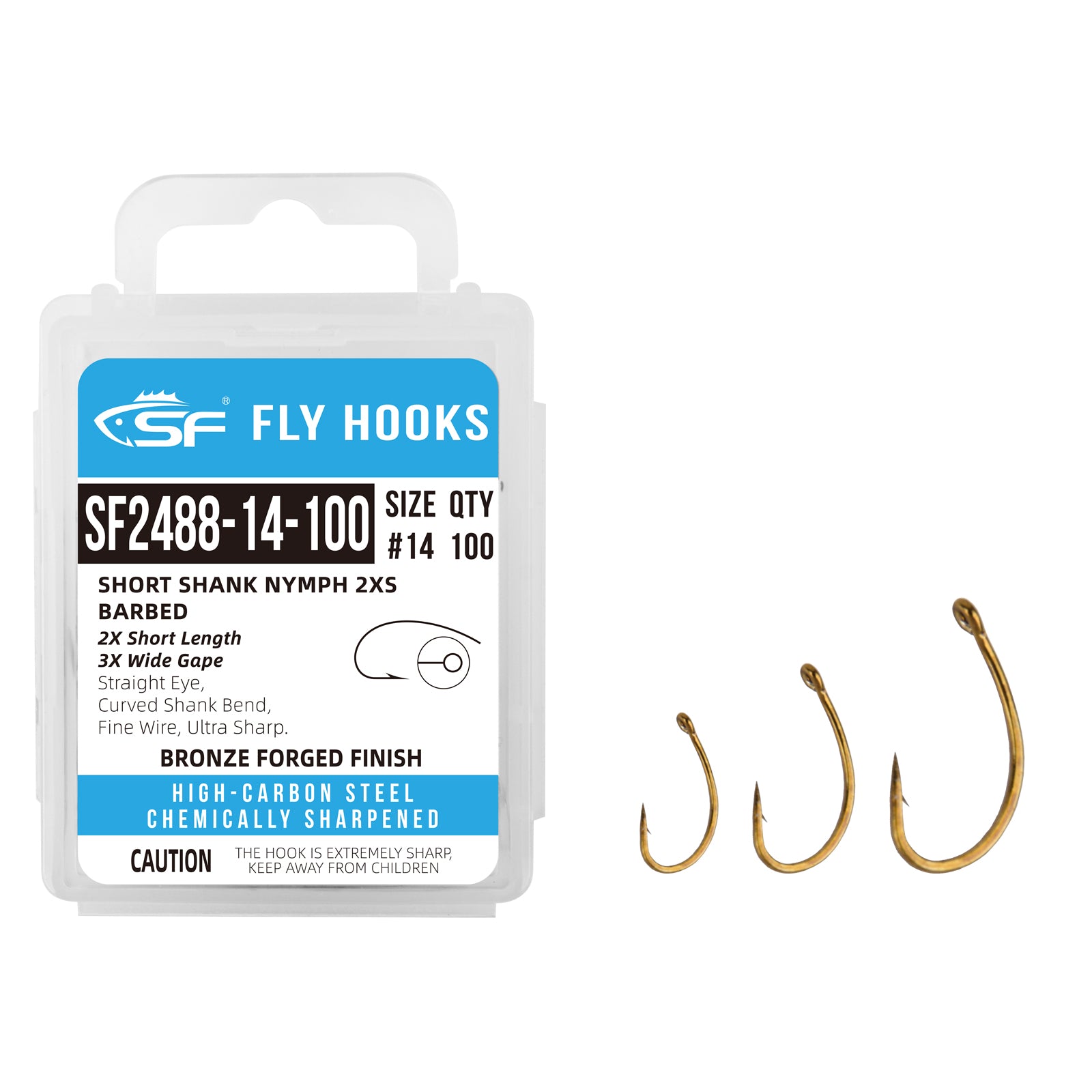 Ultimate Short Shank Dry Fly Hook #12