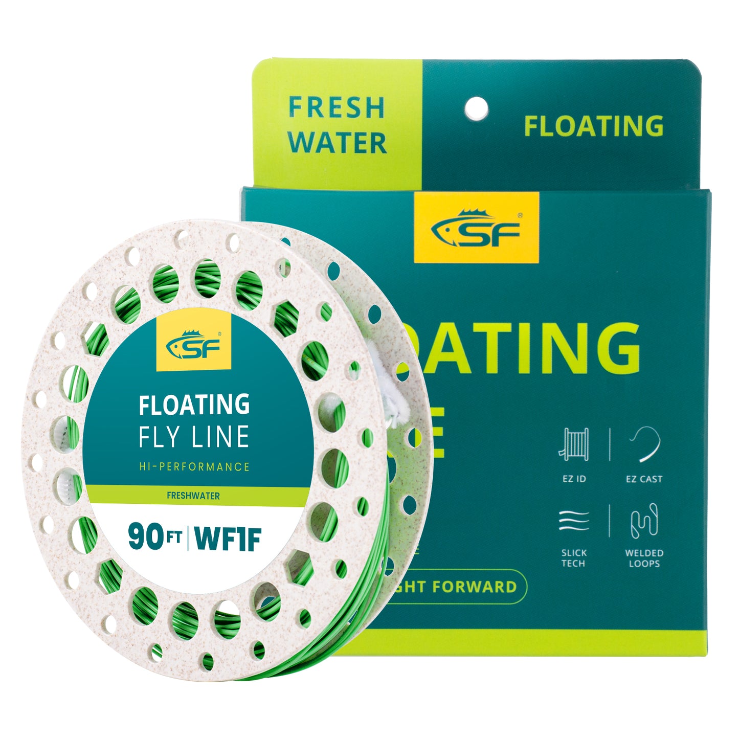 Light Yellow Weighted Forward Floating Fly line 3wt, 100