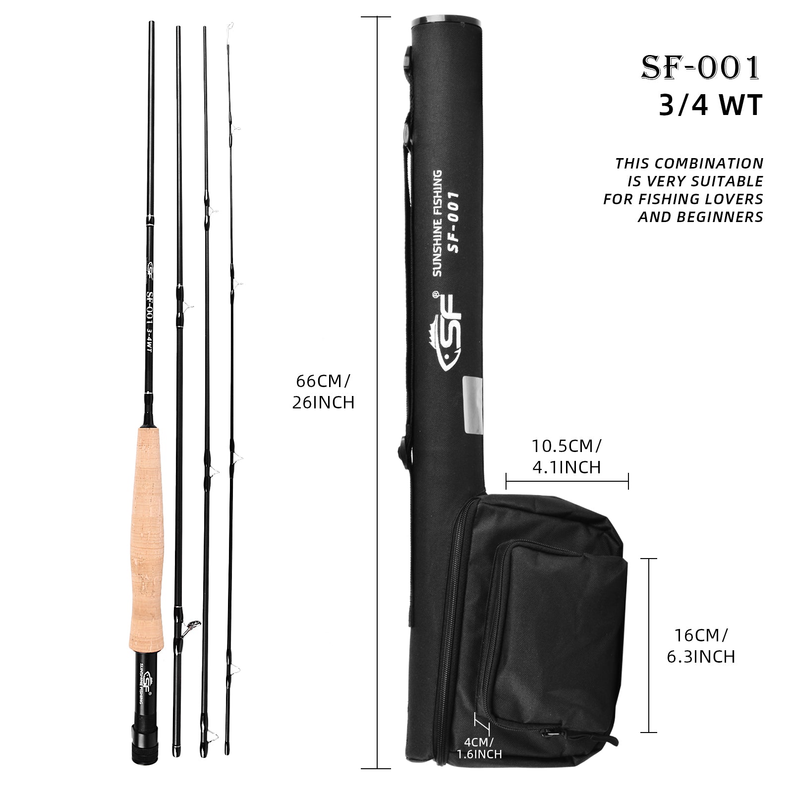 Kinetic AIRBORN CT Fly COMBO ✴️️️ Fly fishing rods ✓ TOP PRICE - Angling  PRO Shop