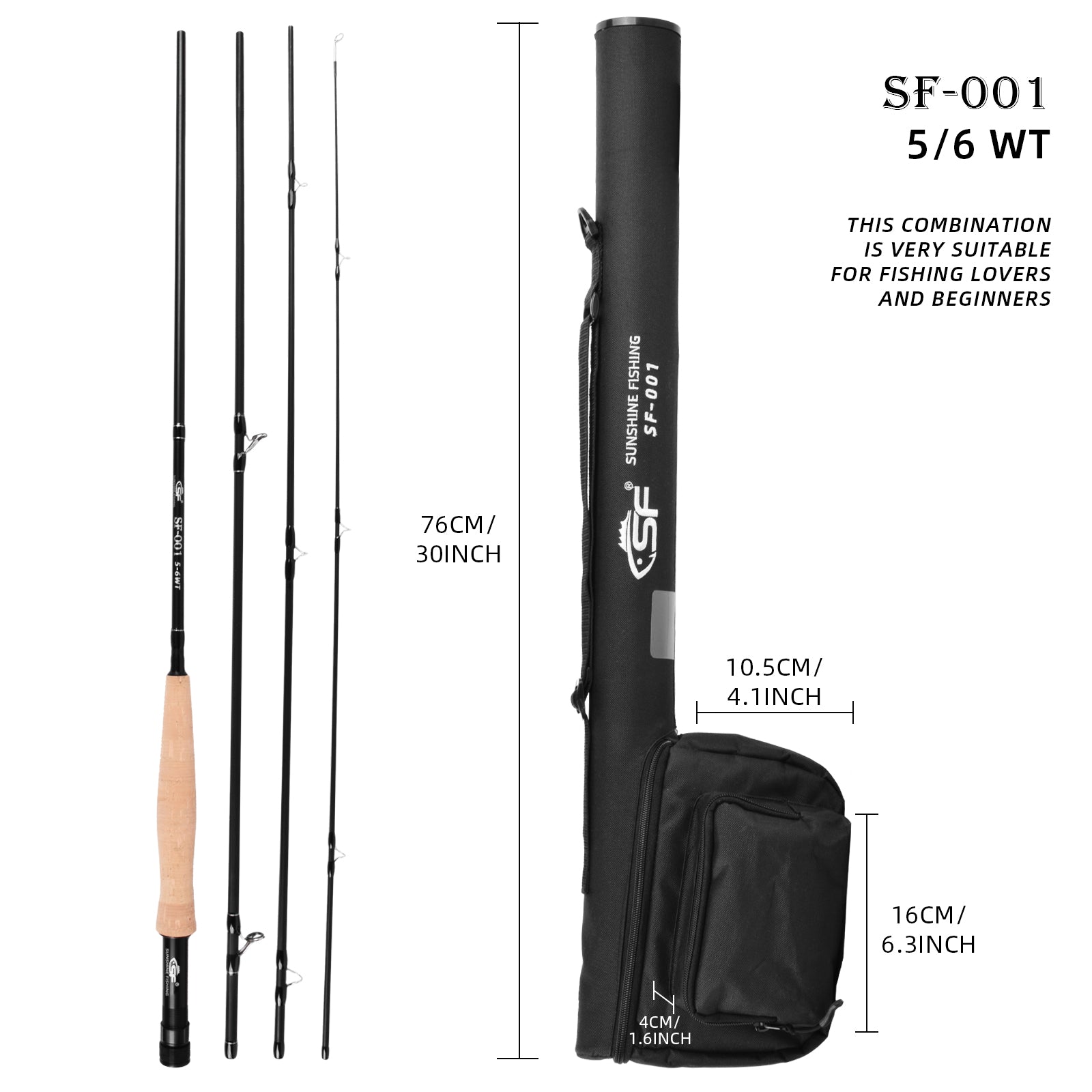Portable Saltwater Salmon Fishing Rod 4 Piece Spin Fly Fishing Rods Combo  Case Rod - China Fly Rods Combo and Spey Fly Rod price