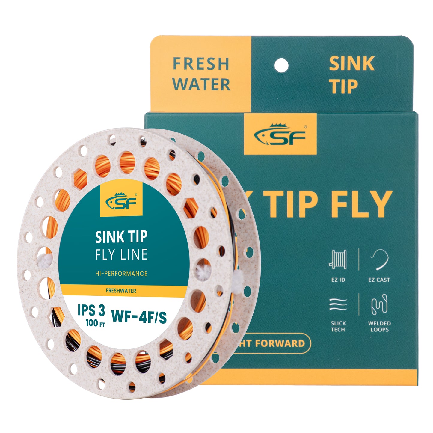 Maxcatch Sinking Tip Fly Fishing Line,Weight Forward Fly Line, 6ips, 5/6/8  F/S