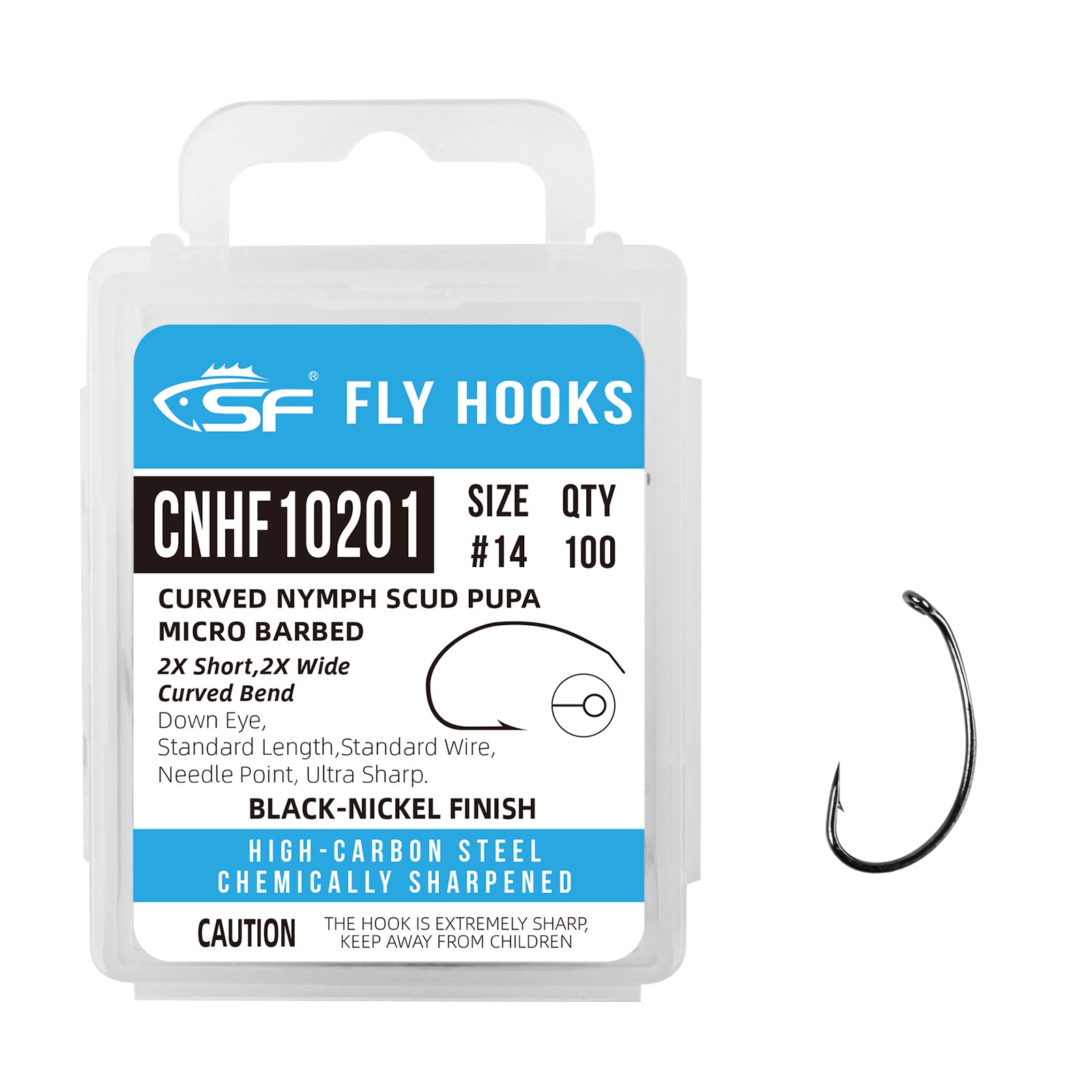 200pc Fly Fishing Hook 80250 Fishhook Fly Hooks Fishing Trout Salmon Dry  Flies Fish Hook