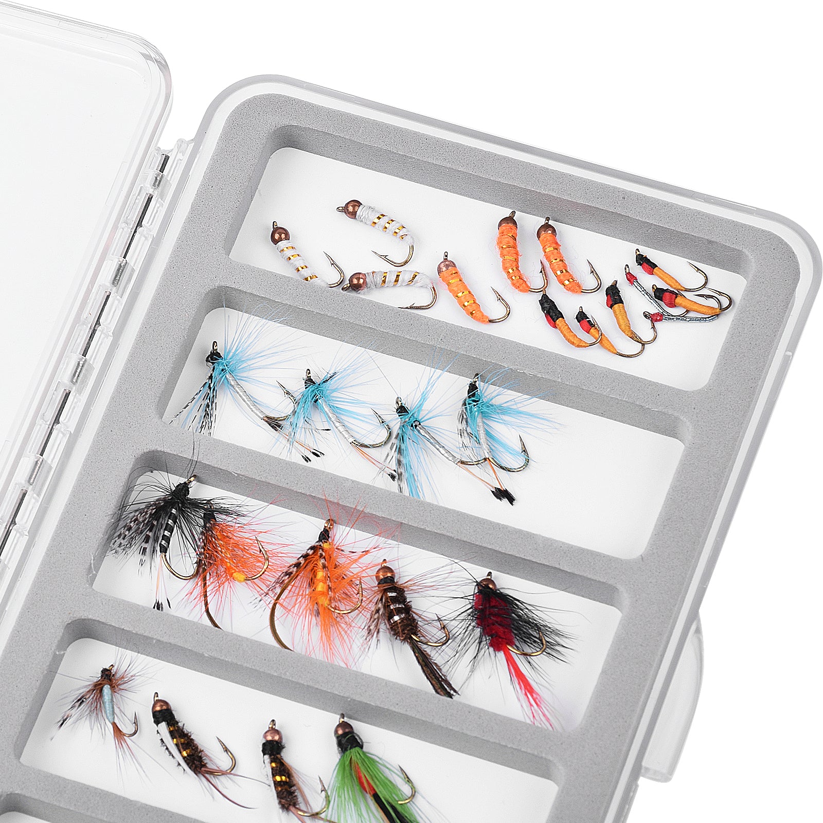 Magnetic Fish Hook Storage Box,ABS Magnetic Fly Fishing Fish Hook Storage  Box Fishing Tackle Box High Capacity