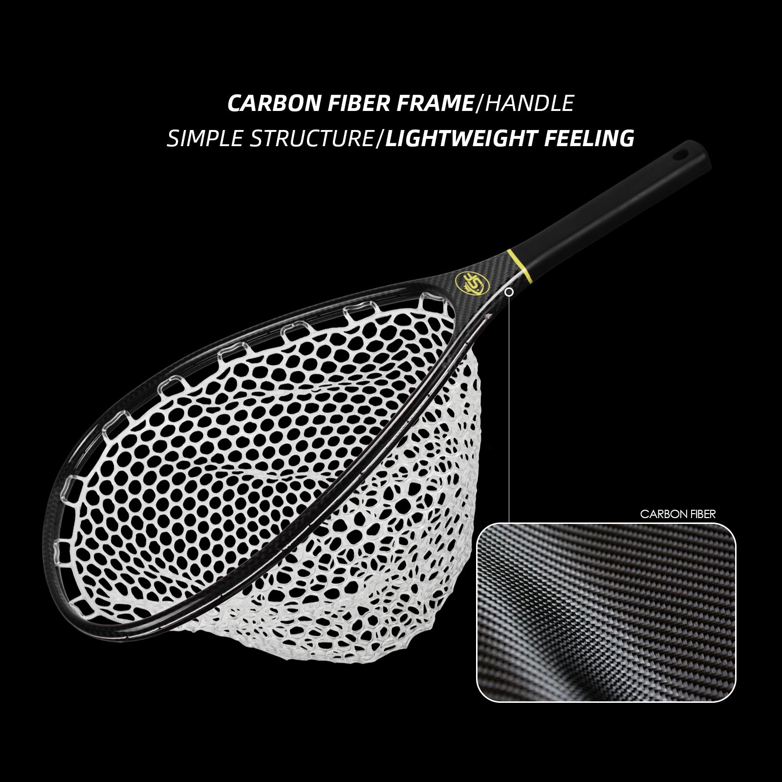 SF Fly Fishing Landing Silicone Rubber Mesh Small Hole – Sunshine