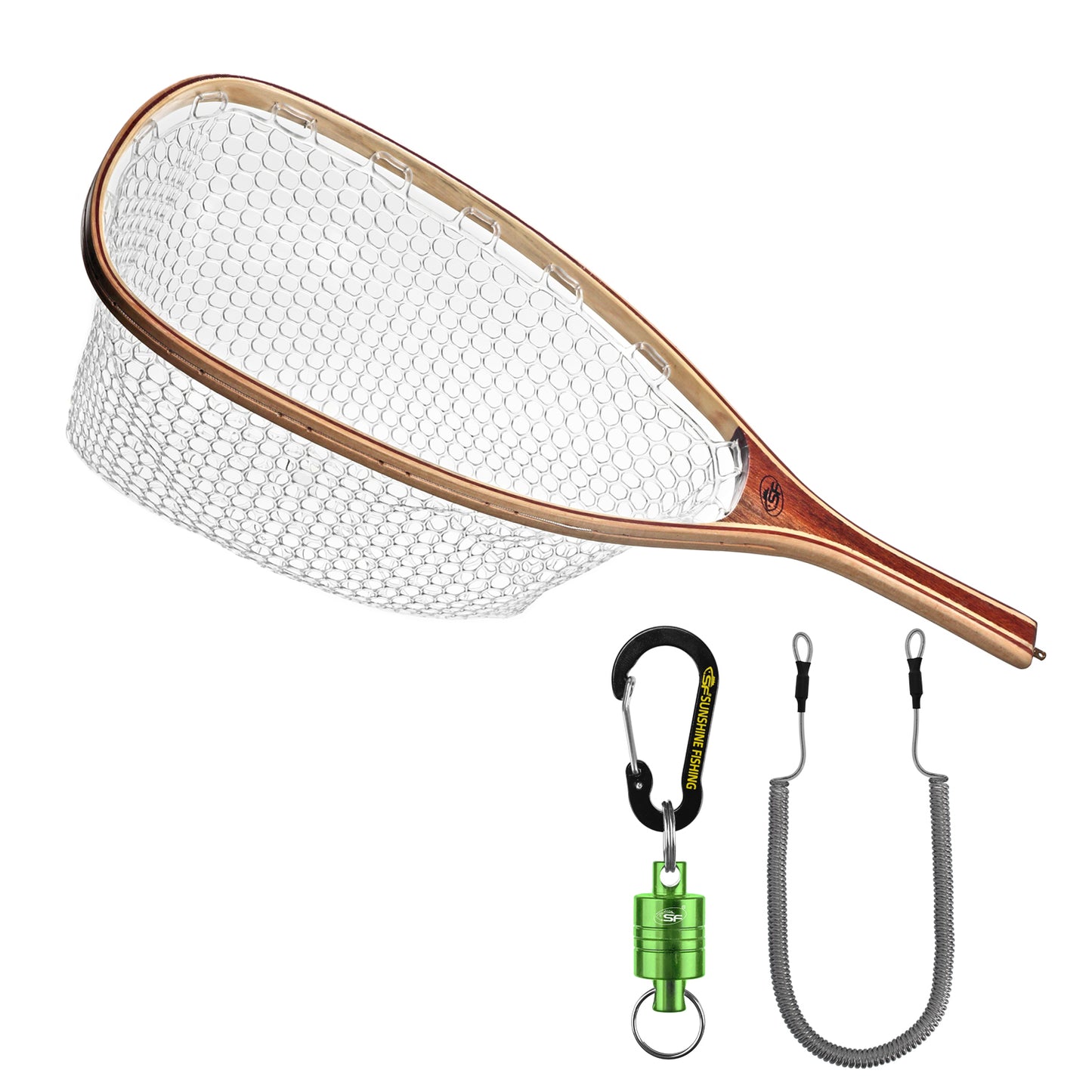 Soft Rubber Mesh Trout Landing Net for Fly Fishing - Italy