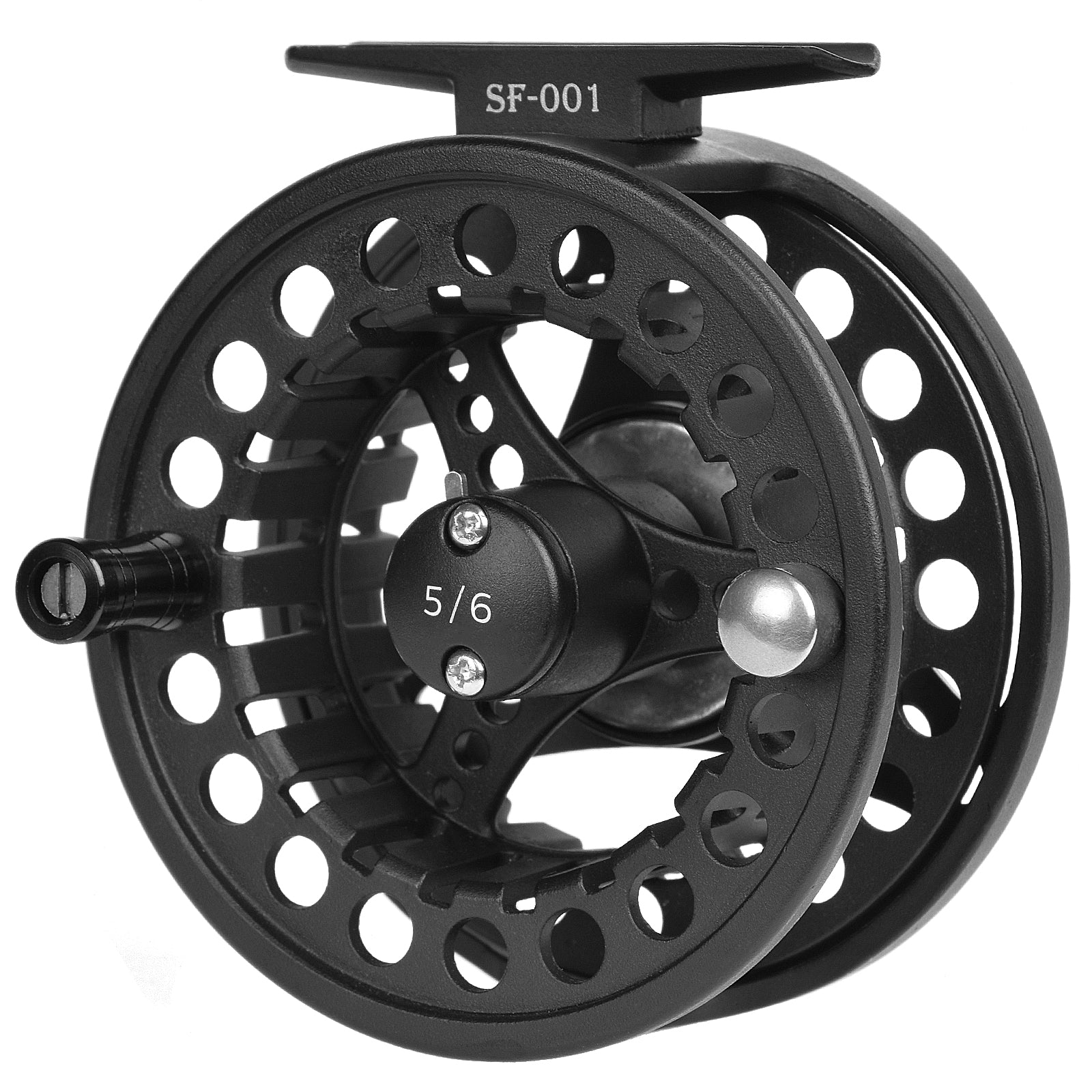 Fly Reel,Fly Fishing Reel Aluminum Fly Fishing Reel Black Adjustable Drag  Large Arbor Right Or Left-Handed Fly Reel (Size : 78)