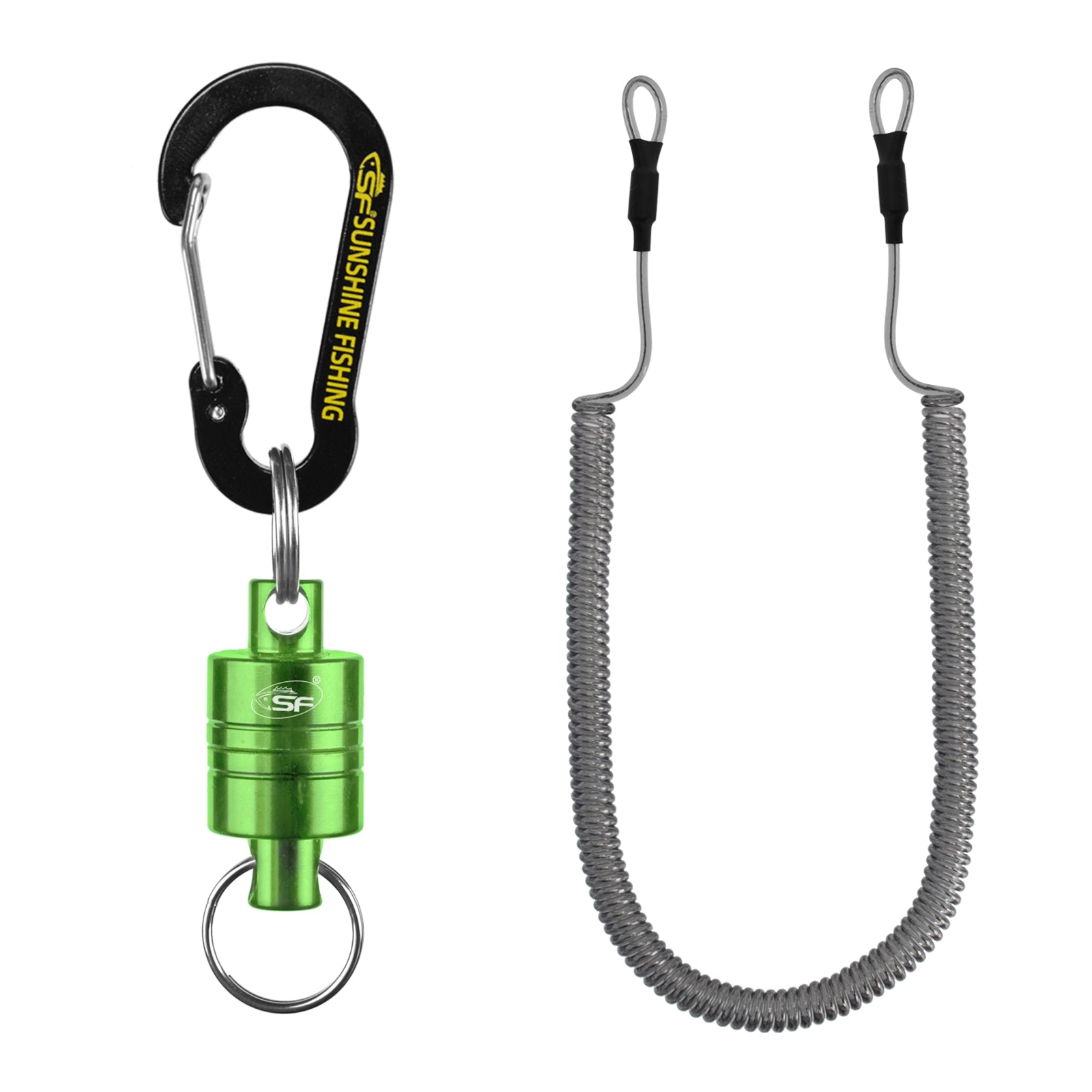 Fly-Fishing Magnet,2 Colors Fly Fishing Release Magnetic Net Release Holder  with Aluminium Alloy Hanging Buckle,Release Net(#2)