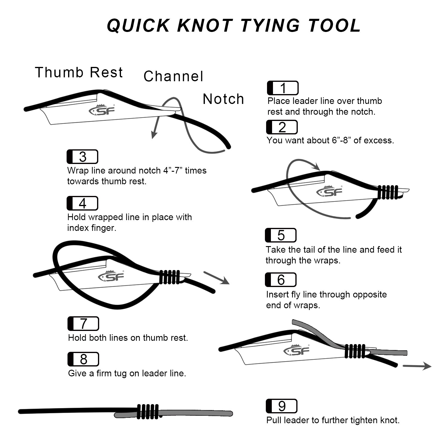 A tool for tying fishing knots, which every angler should have. 