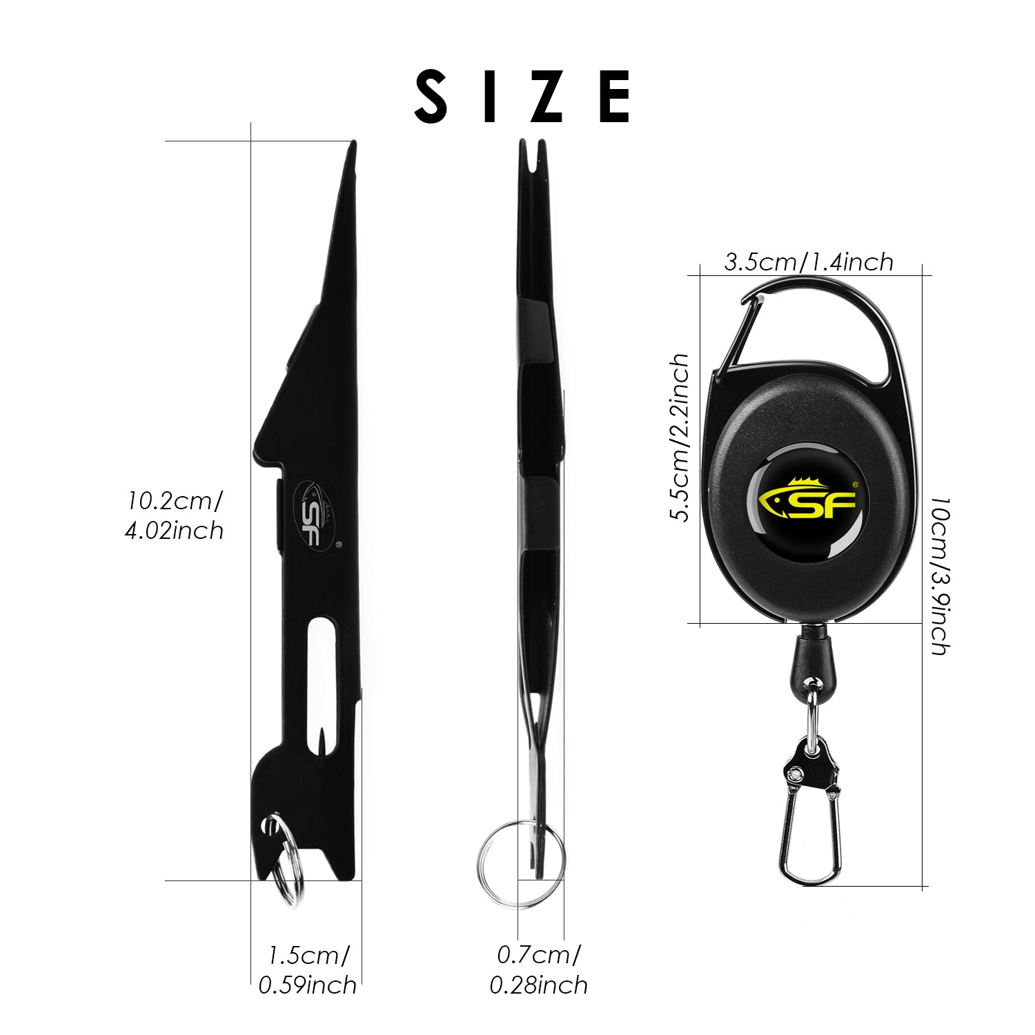 SF 3 in 1 Fly Fishing Zinger Knot Tying Tool EZ Knot Tyer with Zinger  Retractor Nail Clippers Fishing Anglers Vest Pack Tool - AliExpress